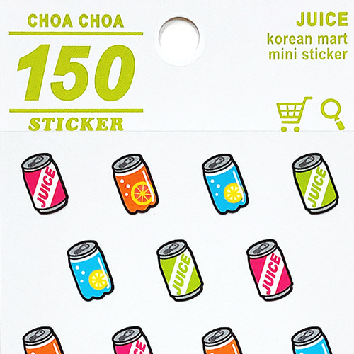 [씰] 마인드웨이브 CHOA CHOA 스티커 : 쥬스 캔