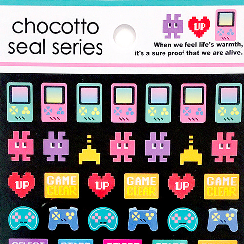 [씰] chocotto seal series 스티커 : 게임