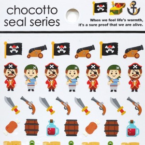 [씰] chocotto seal series 스티커 : 해적