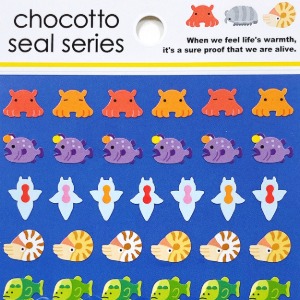 [씰] chocotto seal series 스티커 : 심해 물고기