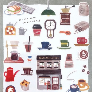 [씰] 마인드웨이브 코토리마치 상점가 쇼핑 스티커 : 카페