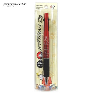 [펜] 스누피 제트스트림 2&amp;1 멀티펜 (레드 선물)