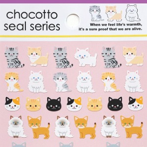 [씰] 초코토씰 chocotto seal series : 고양이