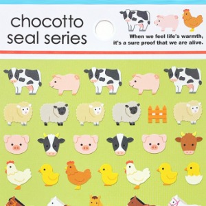 [씰] 초코토씰 chocotto seal series : 동물농장