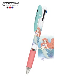 [펜] uni 디즈니 제트스트림 3색 볼펜 : 인어공주 애리얼