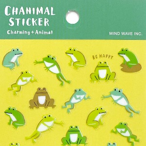 [씰] 마인드웨이브 차밍 애니멀 CHANIMAL STICKER / 개구리
