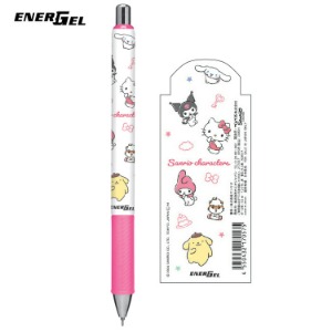 [펜] 펜텔 에너겔 캐릭터 볼펜 0.5mm / 산리오 캐릭터즈 화이트 핑크