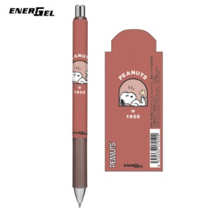 [펜] 펜텔 에너겔 캐릭터 볼펜 0.5mm / 스누피 벽돌색