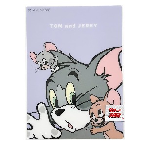 [책받침] 톰과 제리 책받침 B5 / 연보라