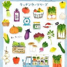 [씰] 마인드웨이브 코토리마치 상점가 푸드트럭 스티커 : 야채